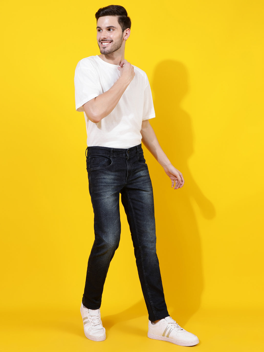 Dark Blue Skinny Fit Denim Jeans
