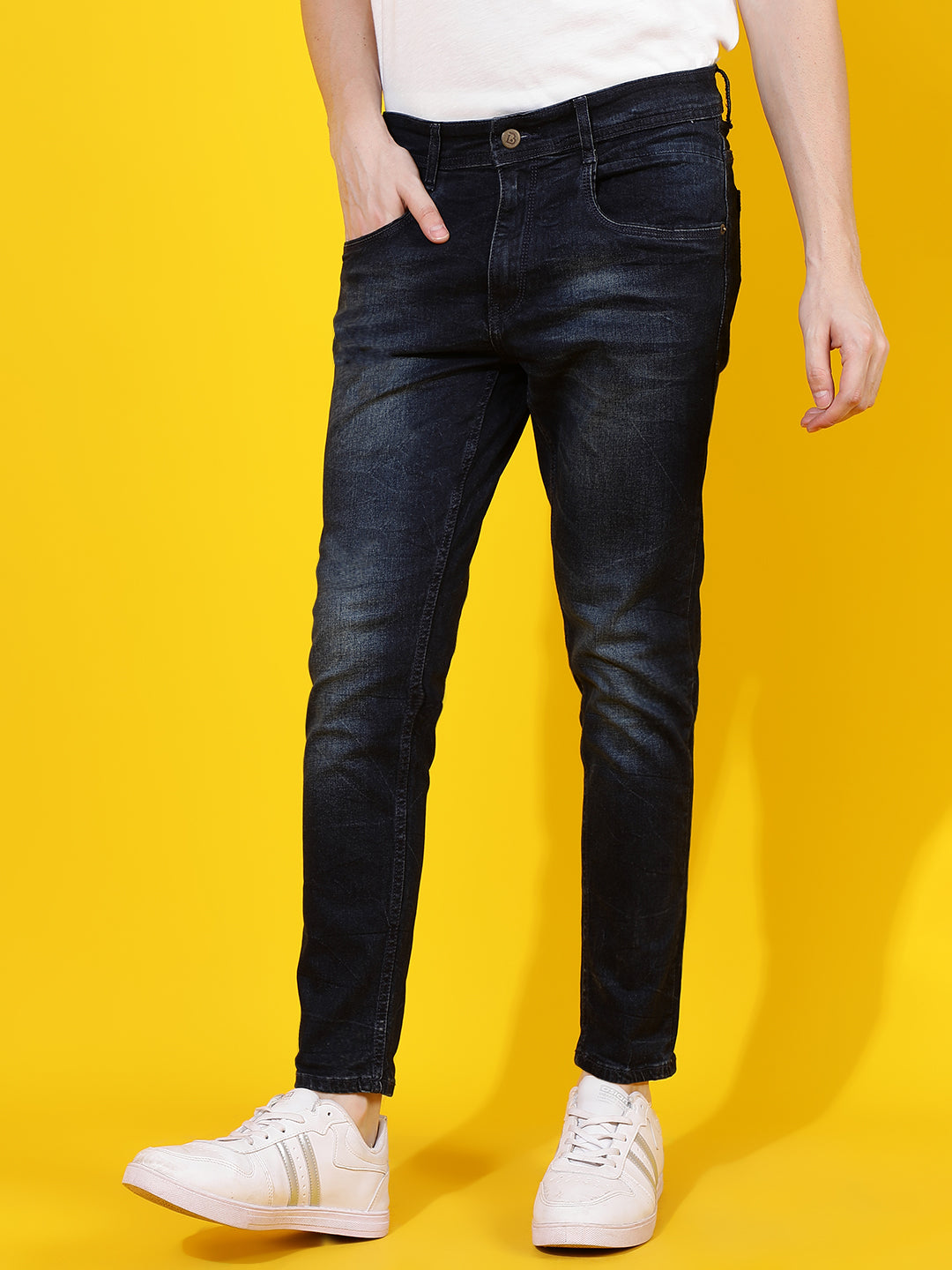 Dark Blue Skinny Fit Denim Jeans
