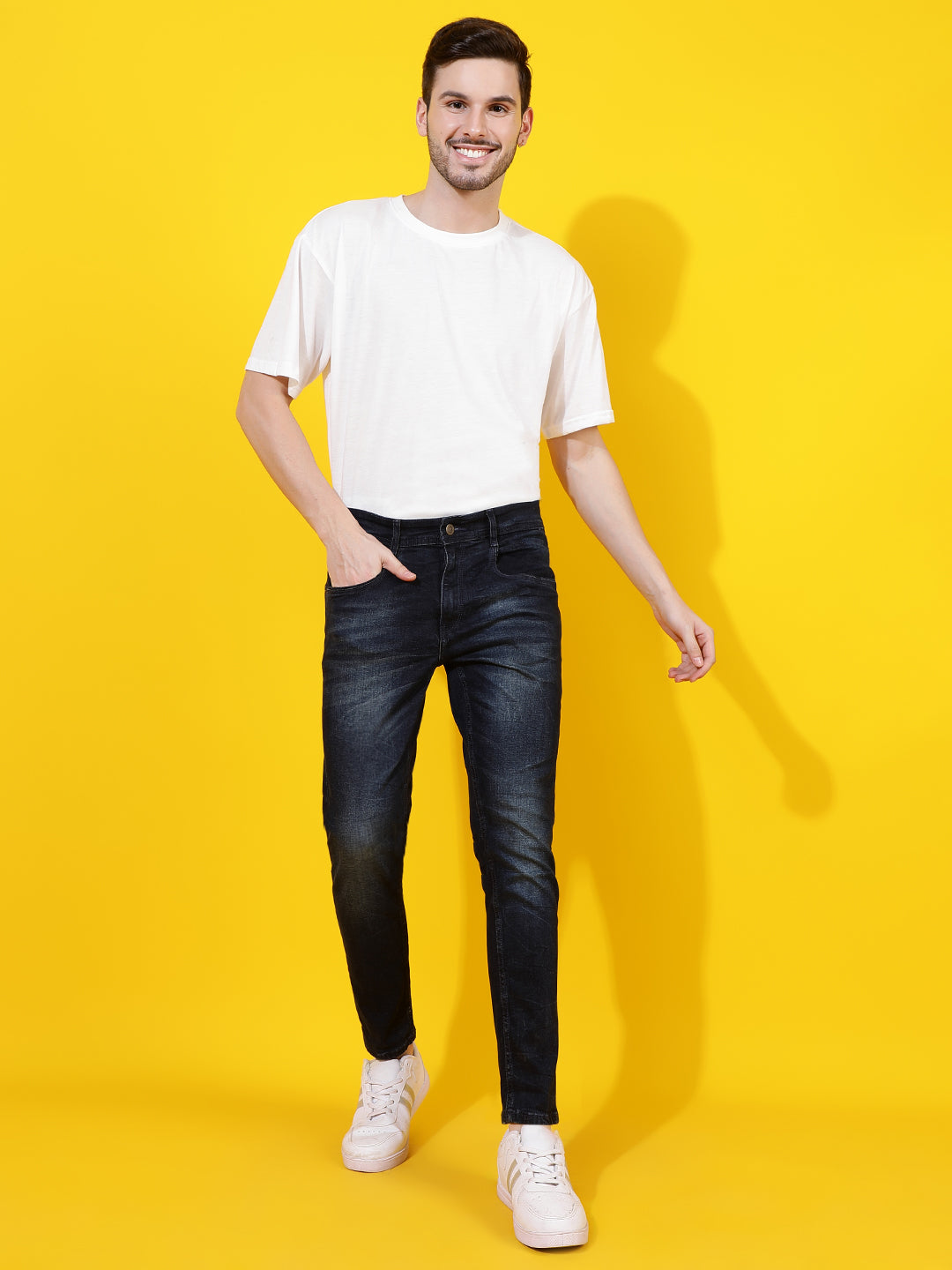 Dark Blue Skinny Fit Denim Jeans