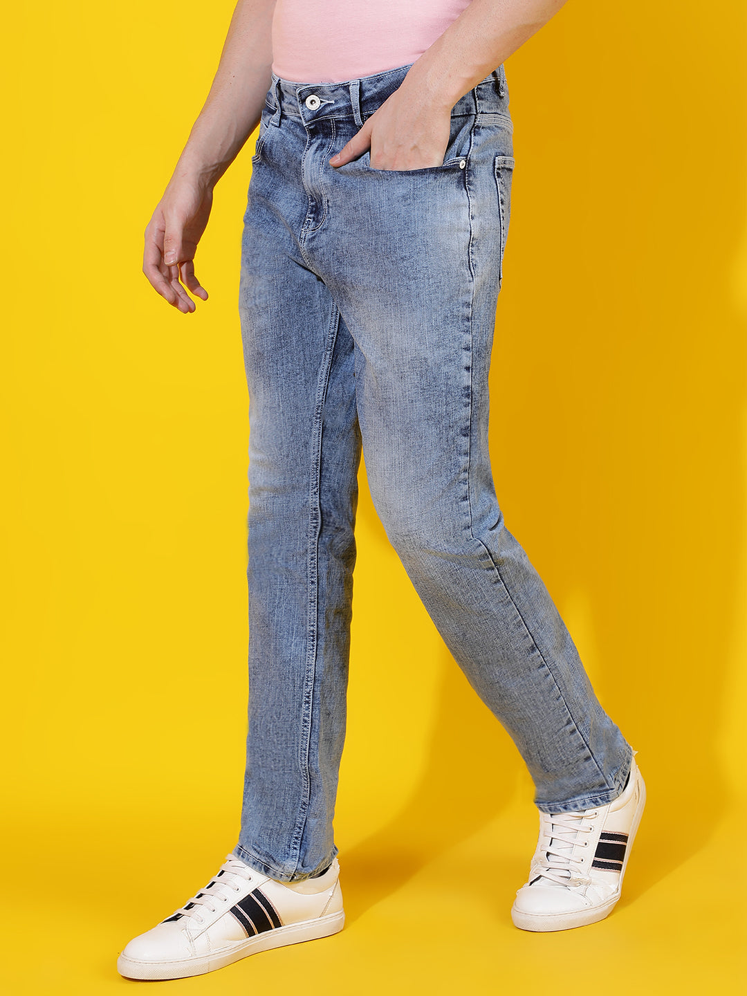Light Blue Slim Fit Denim Jeans