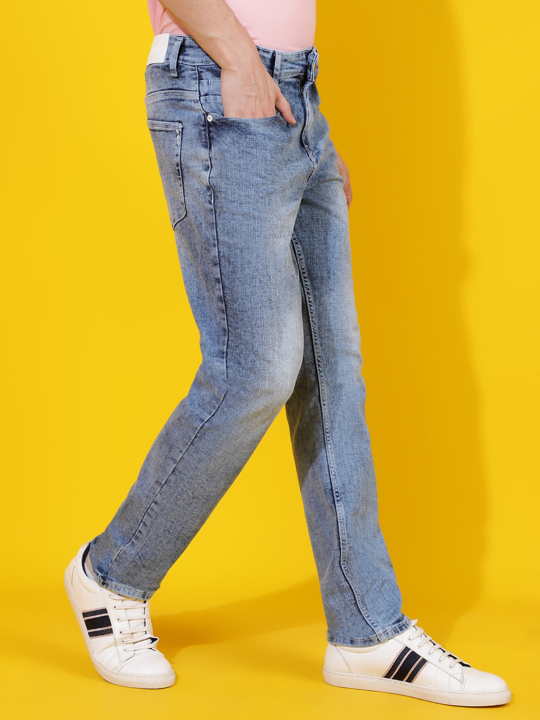 Light Blue Slim Fit Denim Jeans