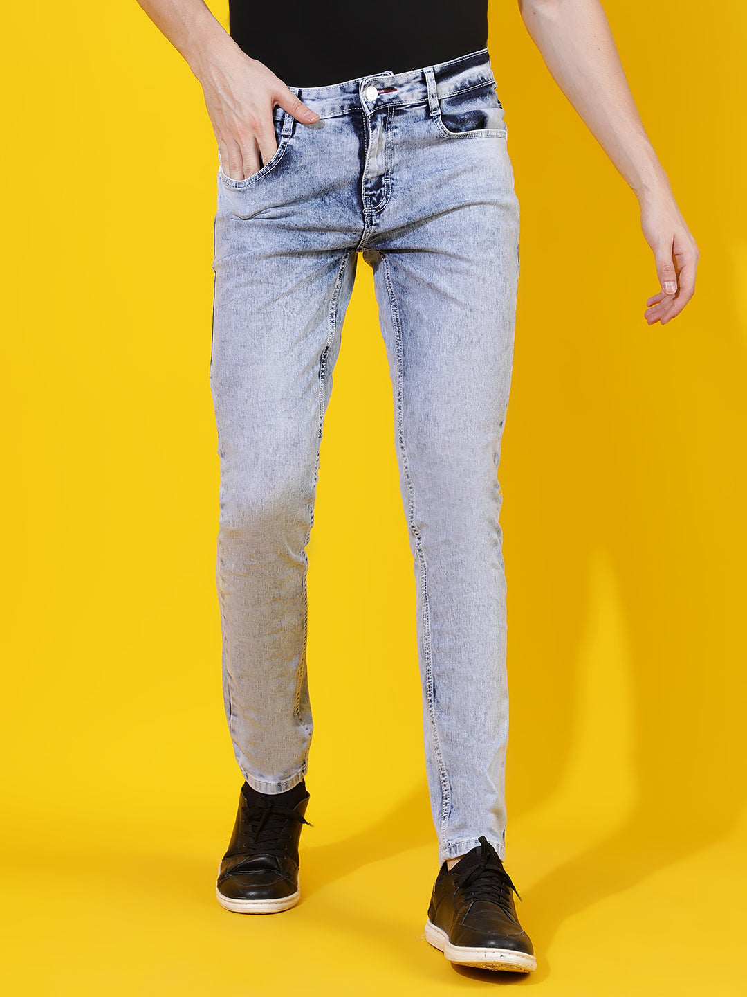 Light Blue Skinny Fit Denim Jeans