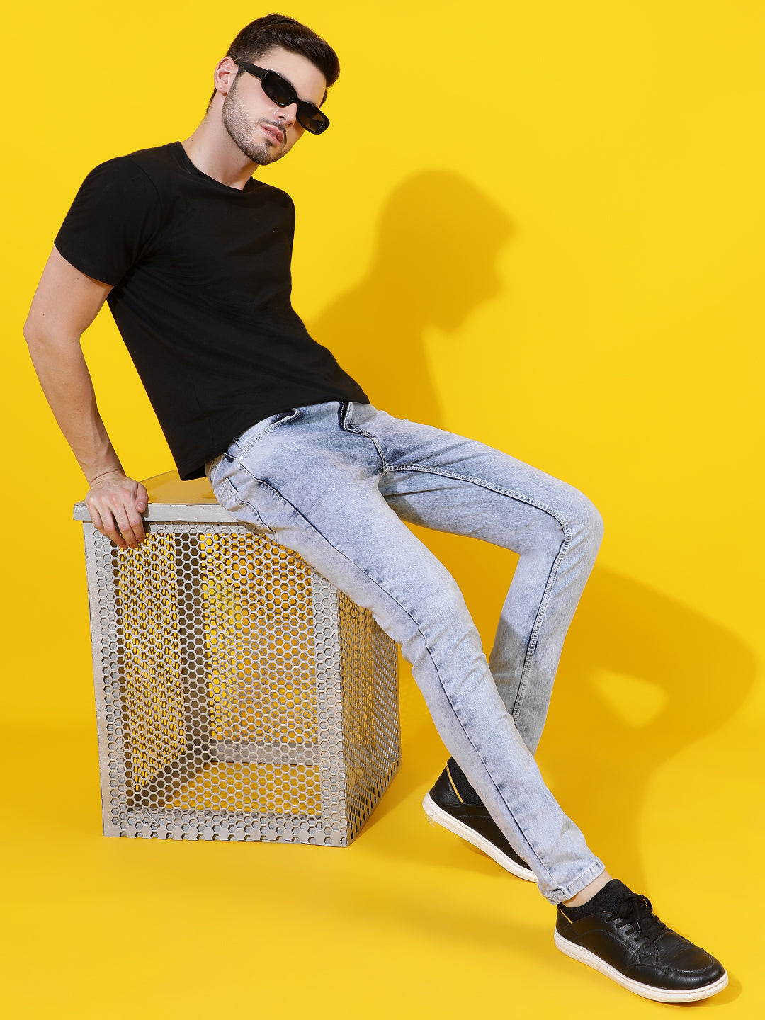 Light Blue Skinny Fit Denim Jeans