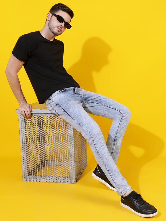 Light Blue Skinny Fit Denim Jeans
