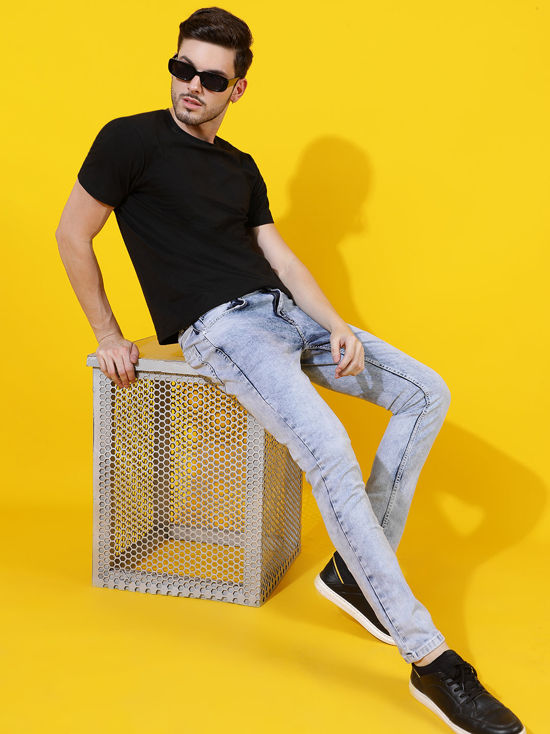 Light Blue Skinny Fit Denim Jeans