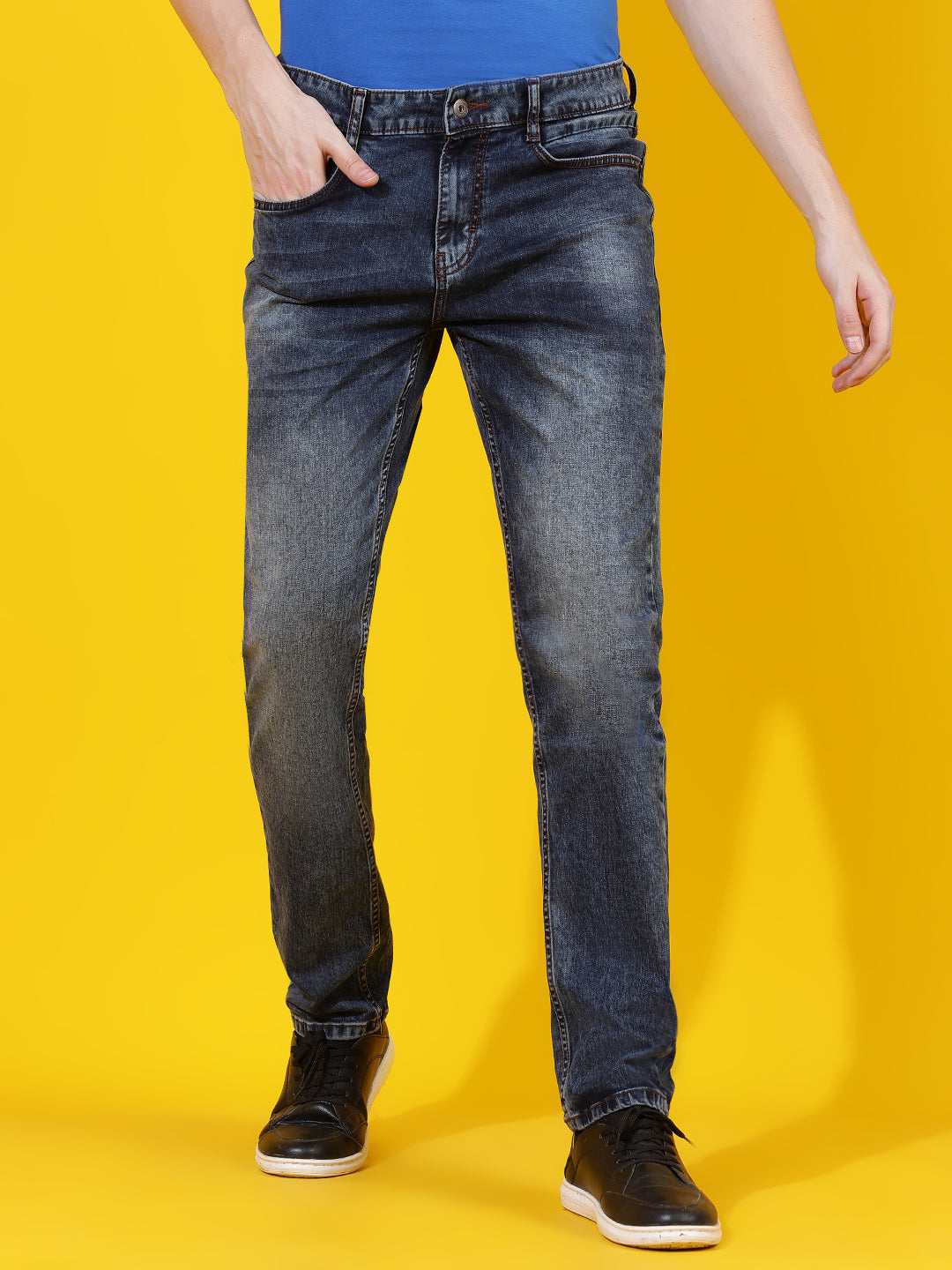 Dark Blue Slim Fit Denim Jeans