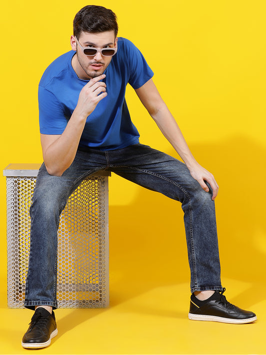 Dark Blue Slim Fit Denim Jeans