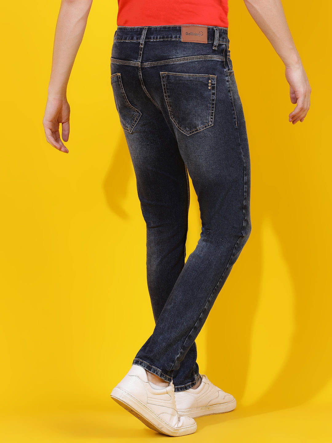 Dark Blue Skinny Fit Denim Jeans