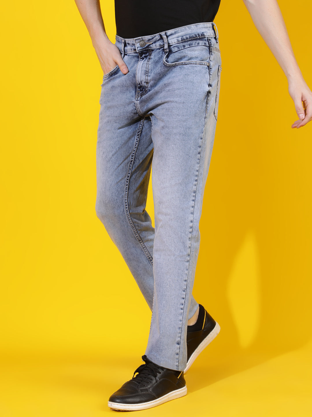 Light Blue Slim Fit Denim Jeans