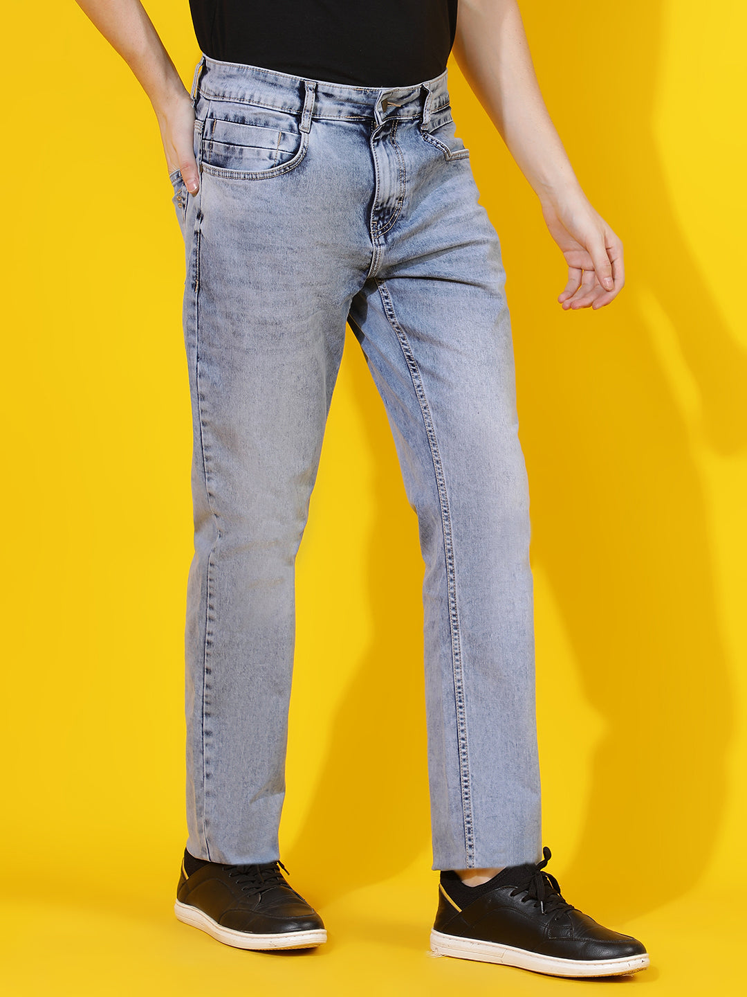 Light Blue Slim Fit Denim Jeans