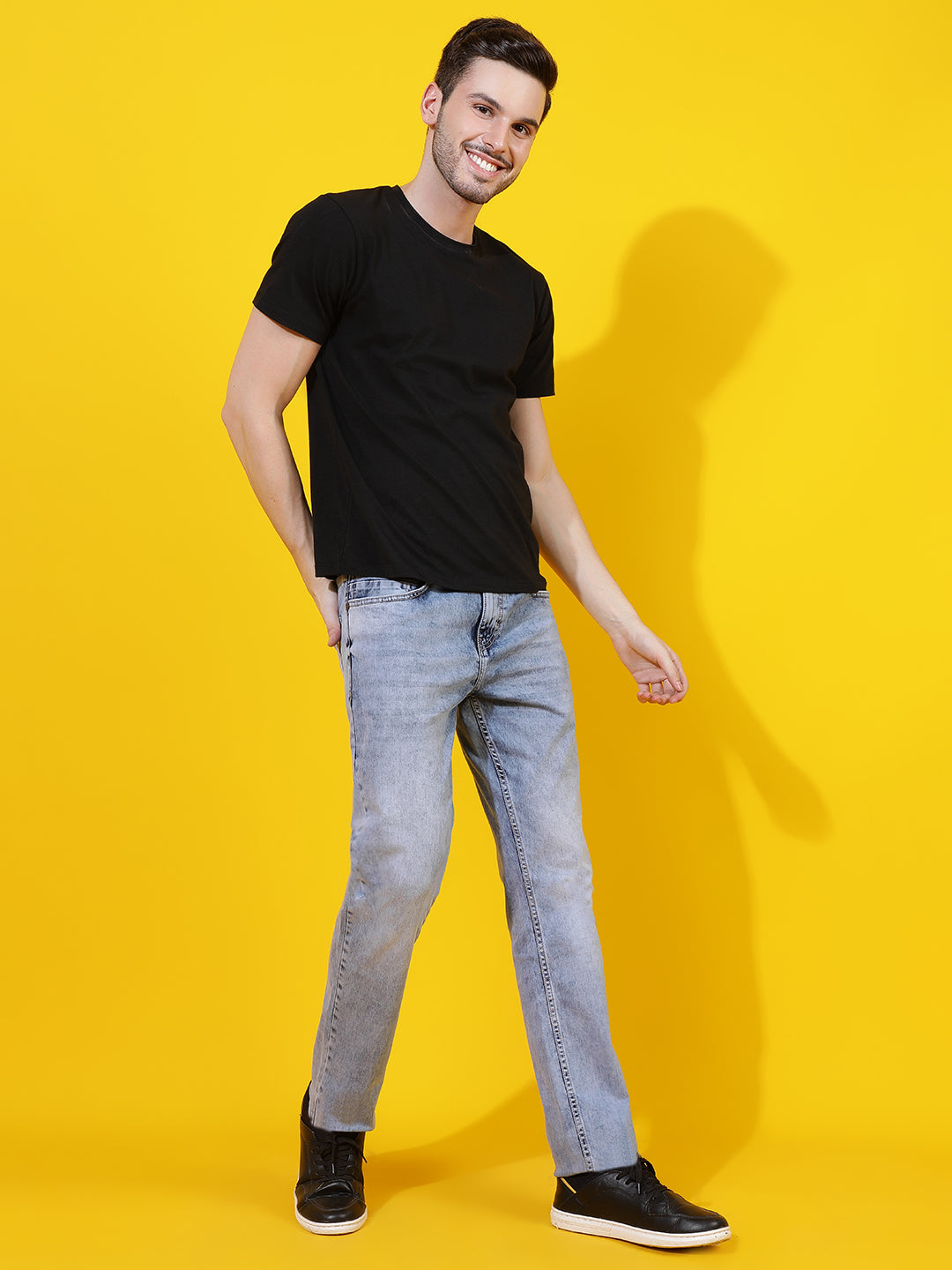 Light Blue Slim Fit Denim Jeans