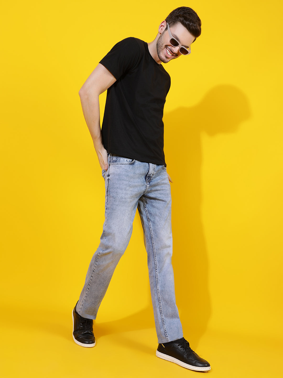 Light Blue Slim Fit Denim Jeans