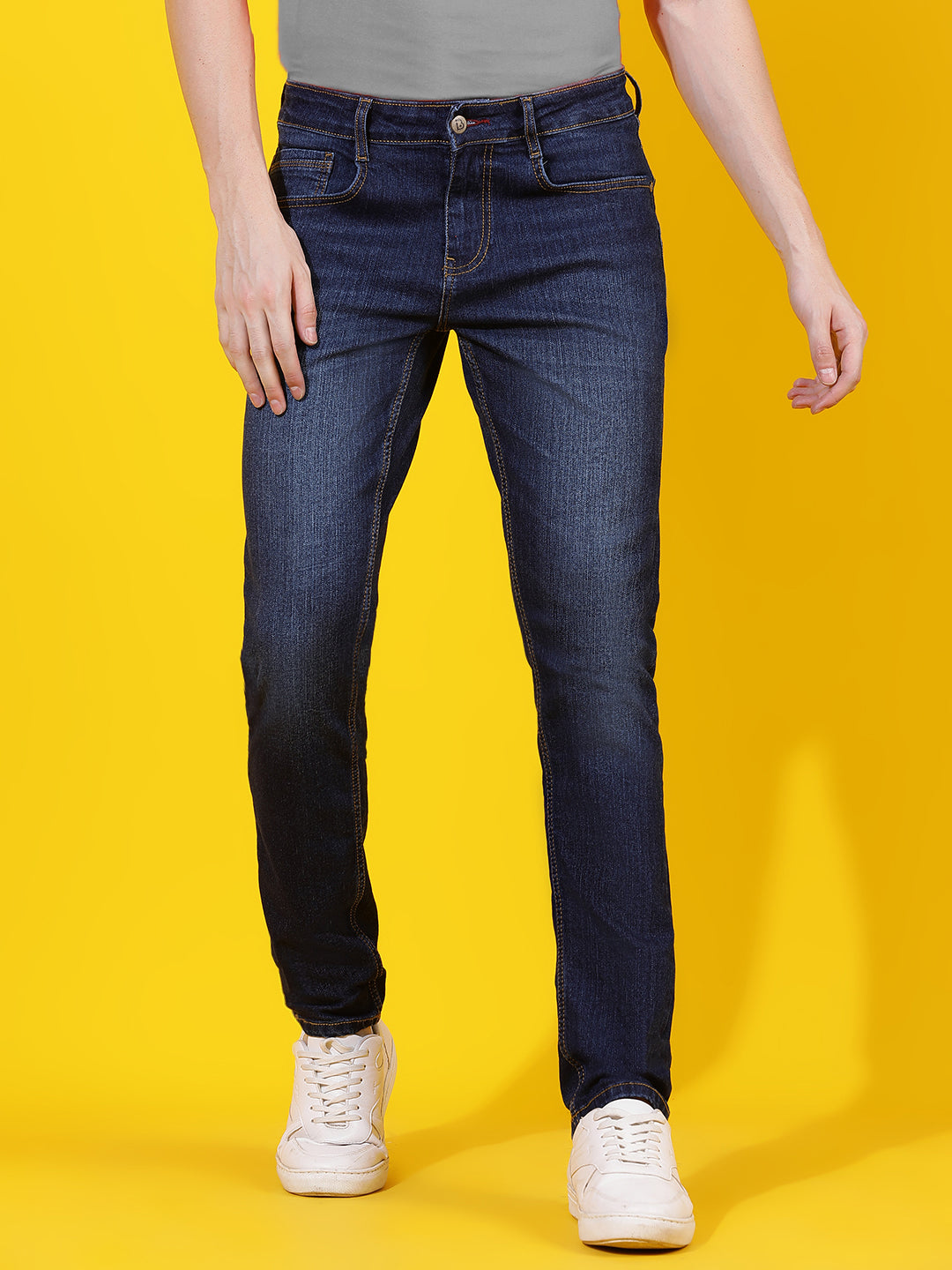 Dark Blue Skinny Fit Denim Jeans