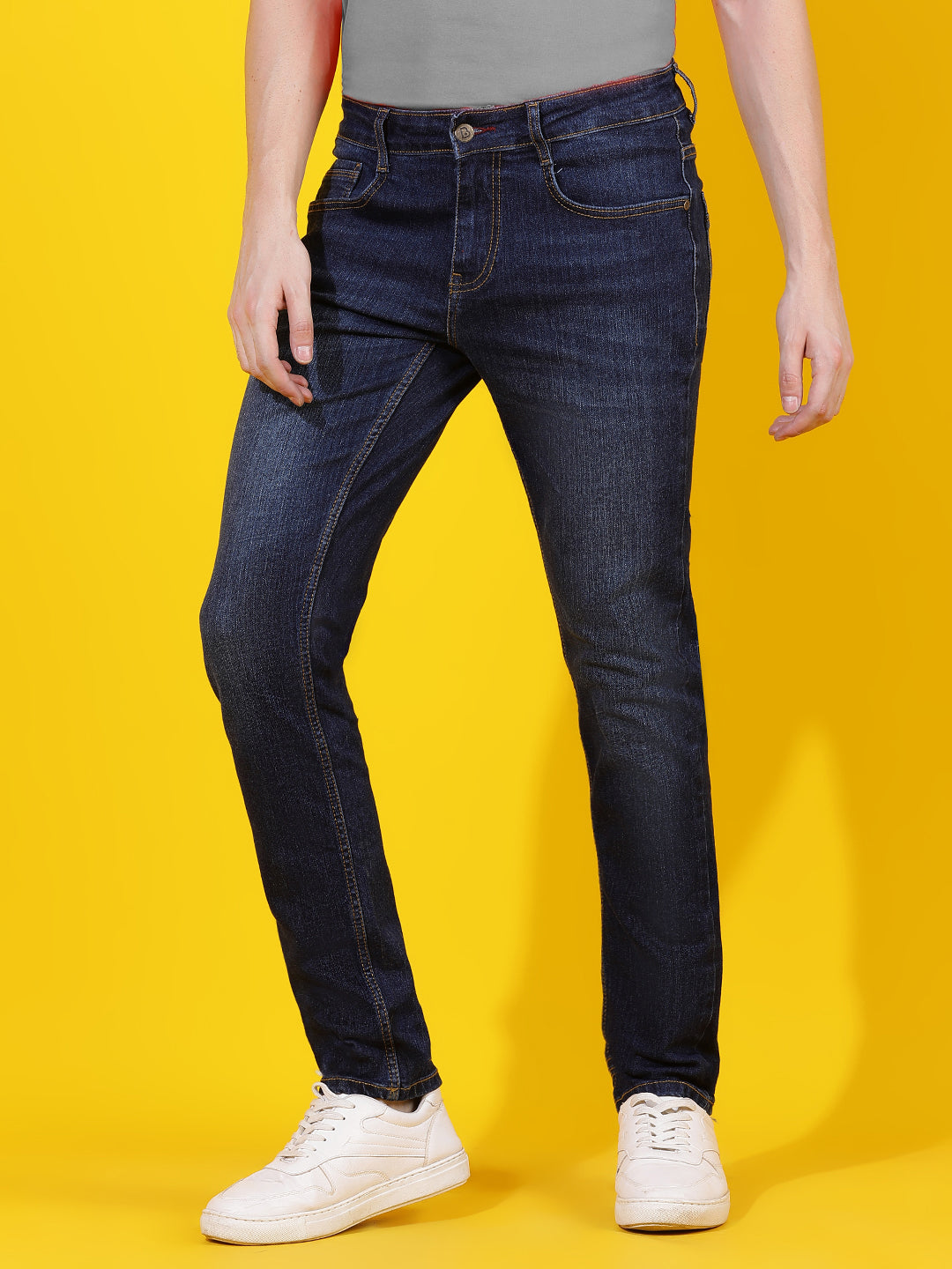 Dark Blue Skinny Fit Denim Jeans