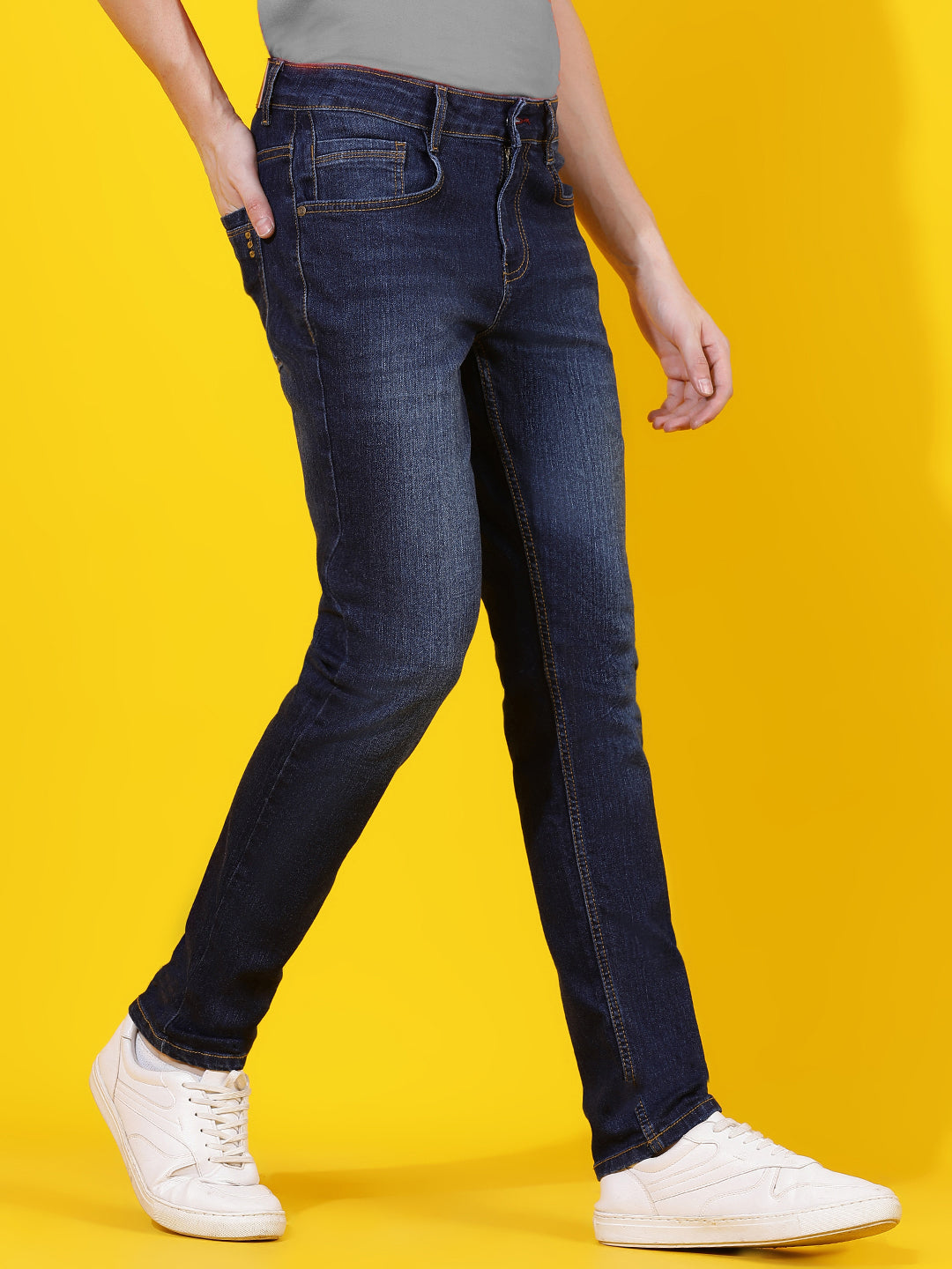 Dark Blue Skinny Fit Denim Jeans