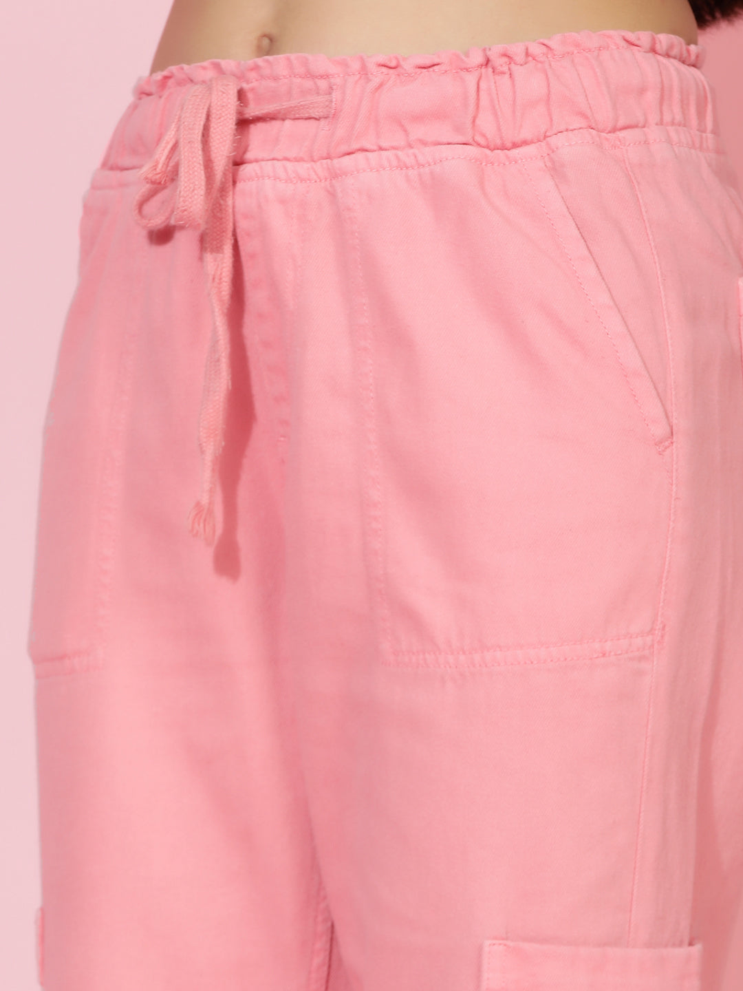 Light Pink Straight Fit Jeans
