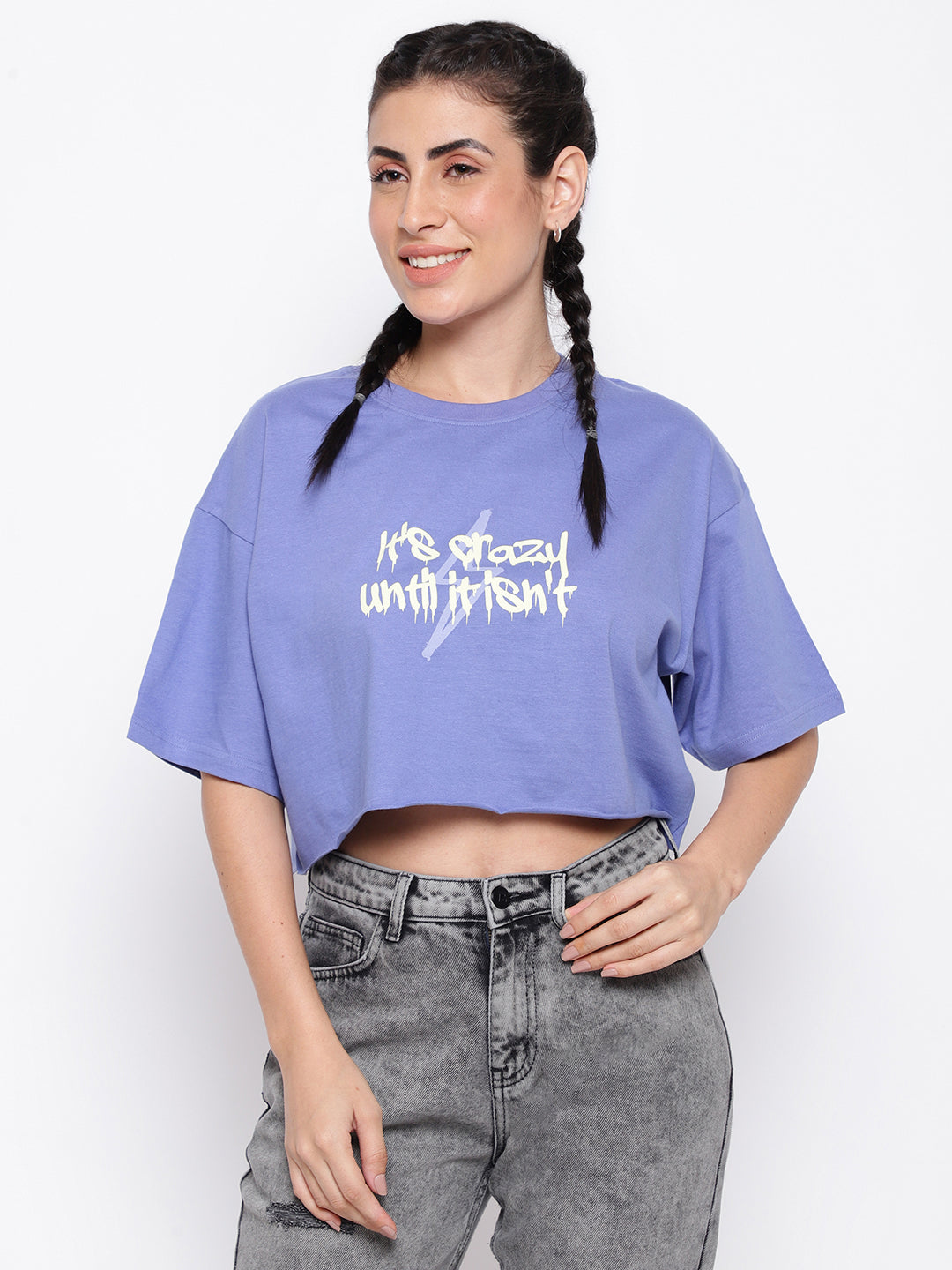 Purple oversized T-shirt