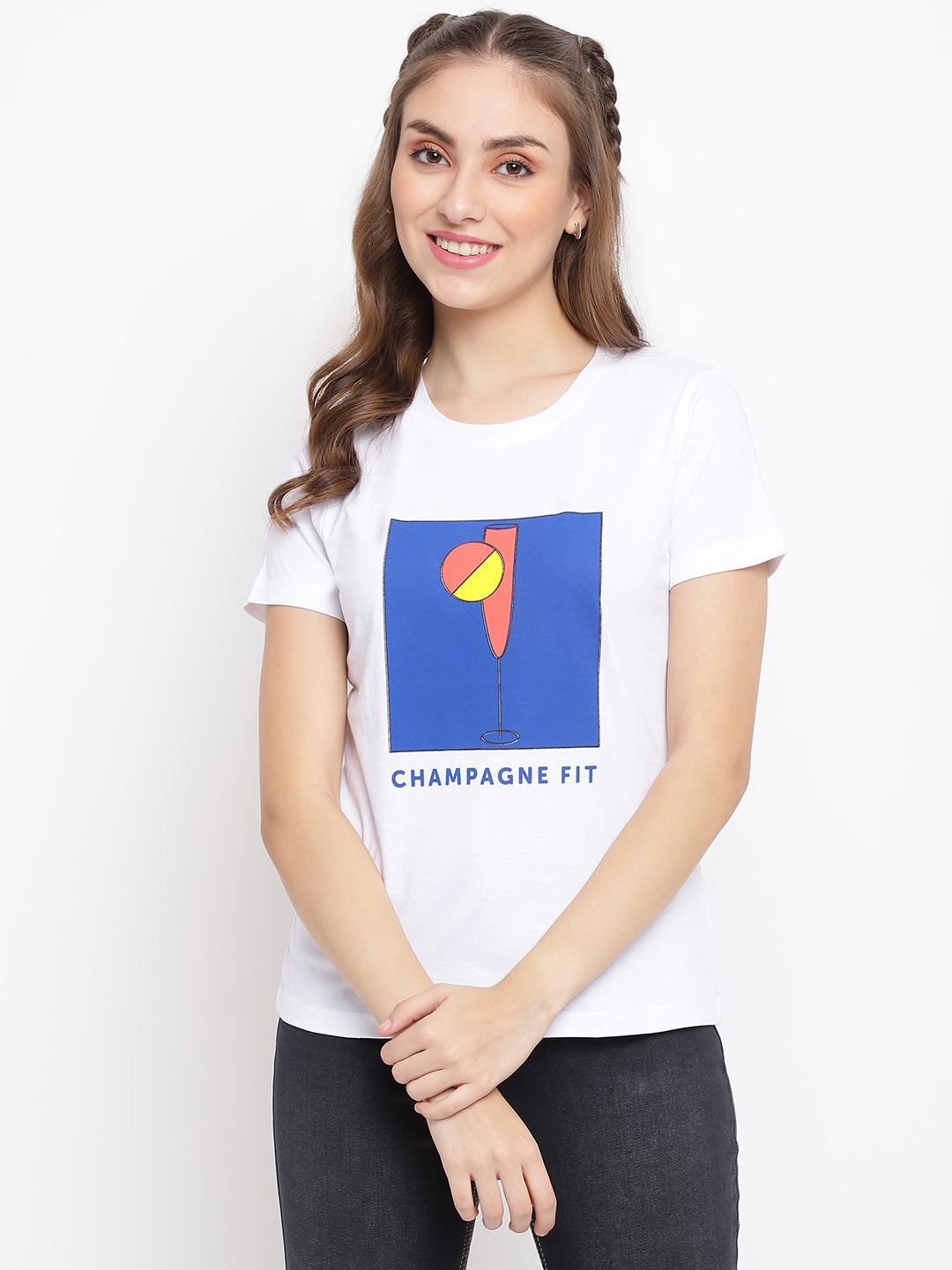 White Champagne Fit T-shirt