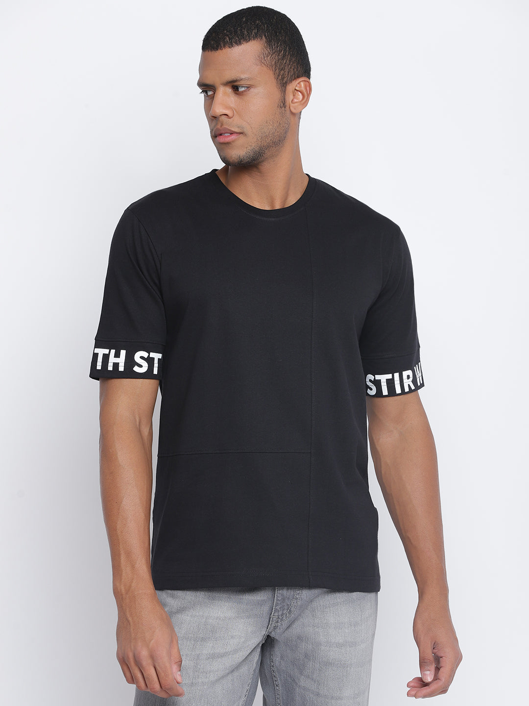 Men Pantone Black T-shirt