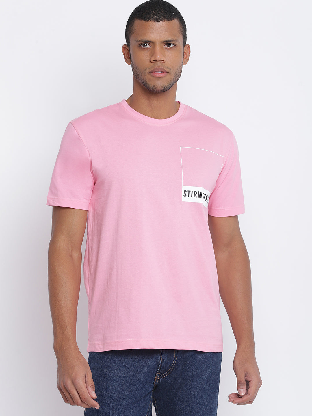 Men Candy Pink Pantone T-shirt
