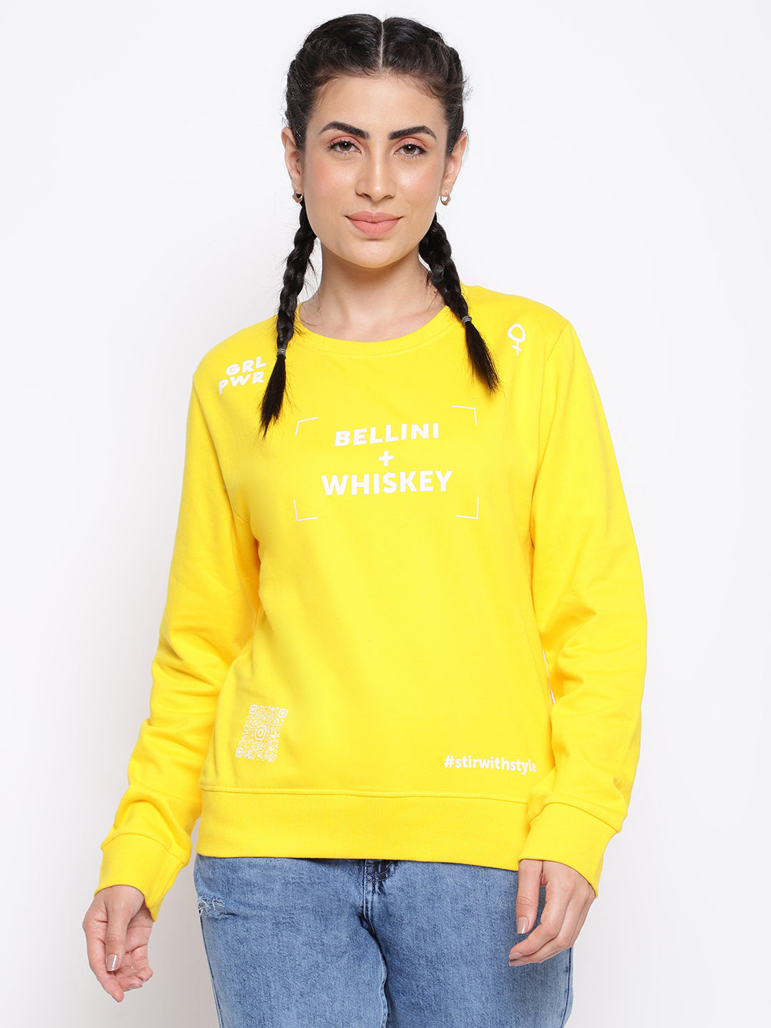 Yellow Cotton Sweatshirt