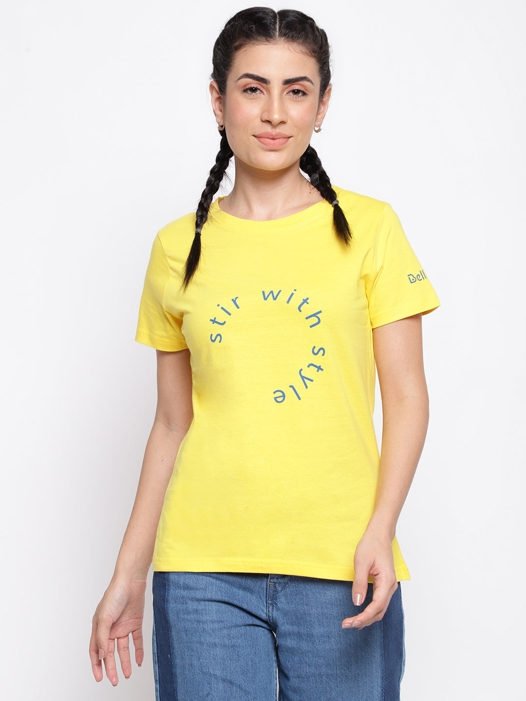 Yellow Cotton  T-shirt