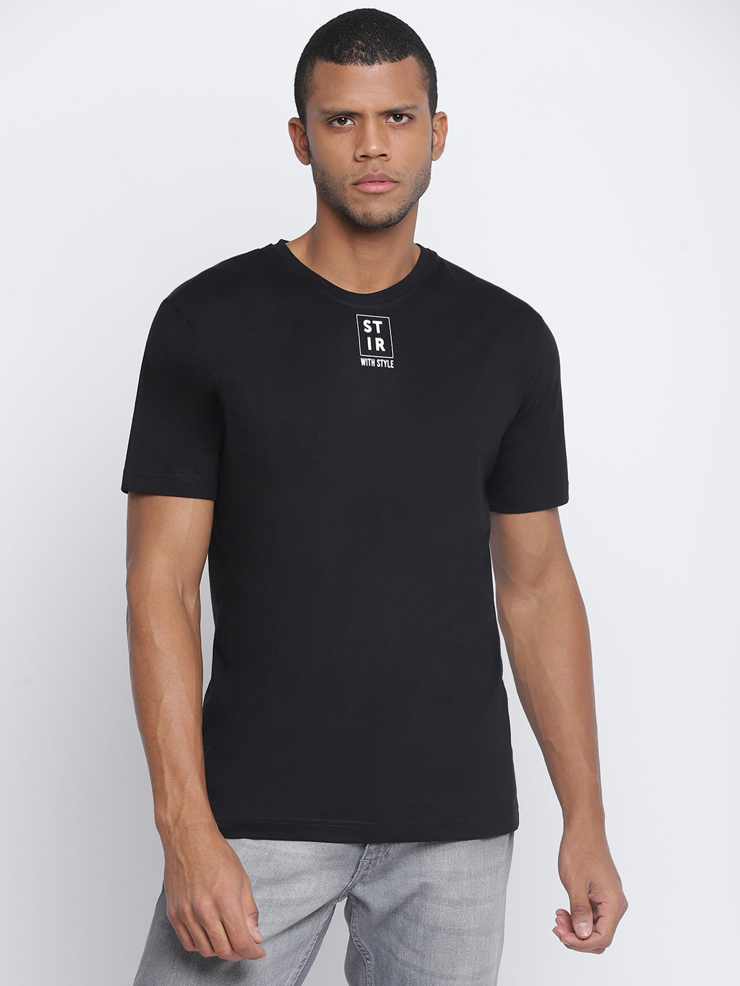 Men Black Pantone T-shirt