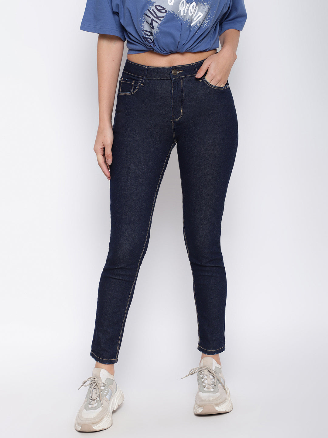 Dark Blue Slim Fit Jeans