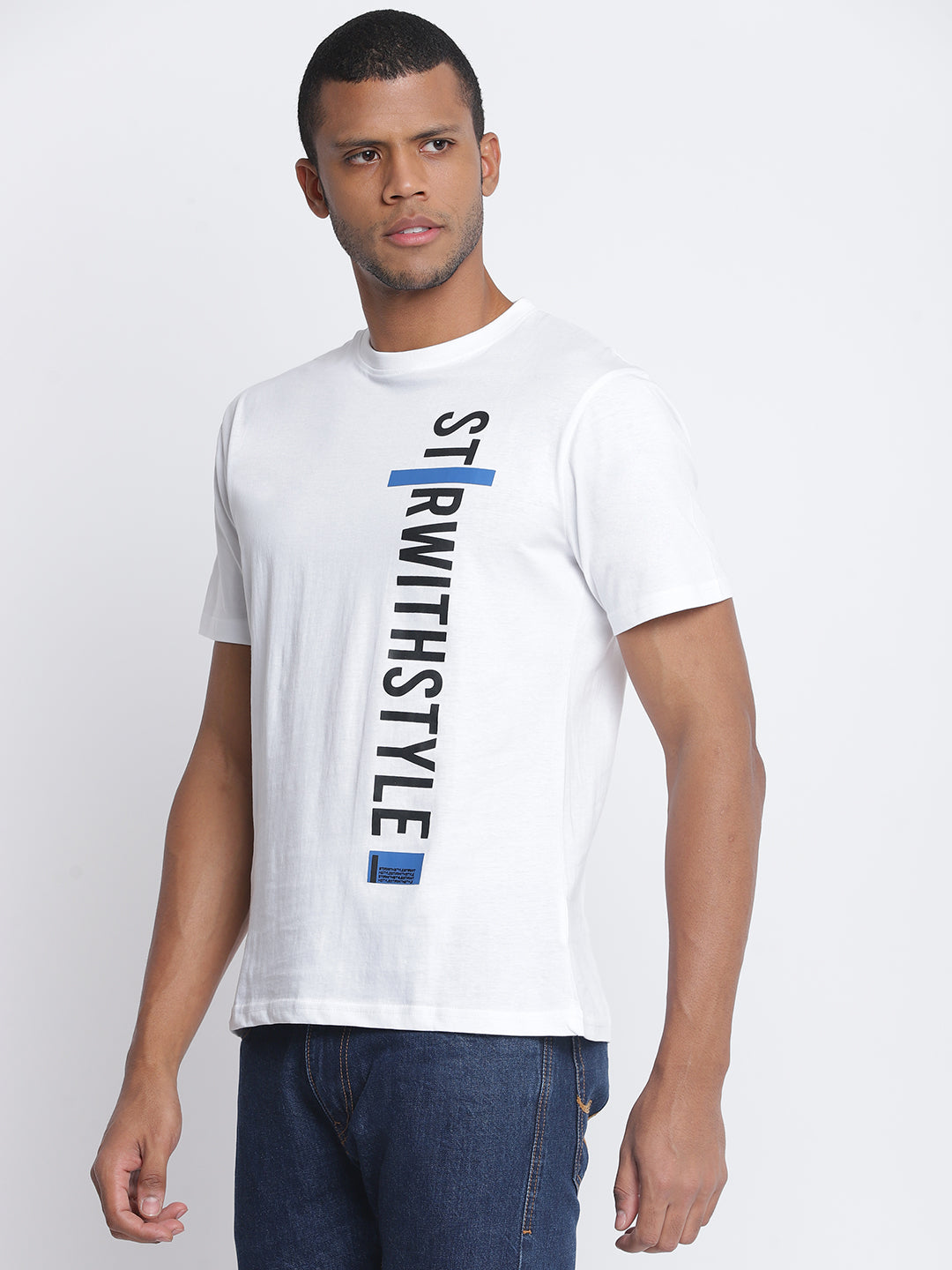 Men White Pantone T-shirt