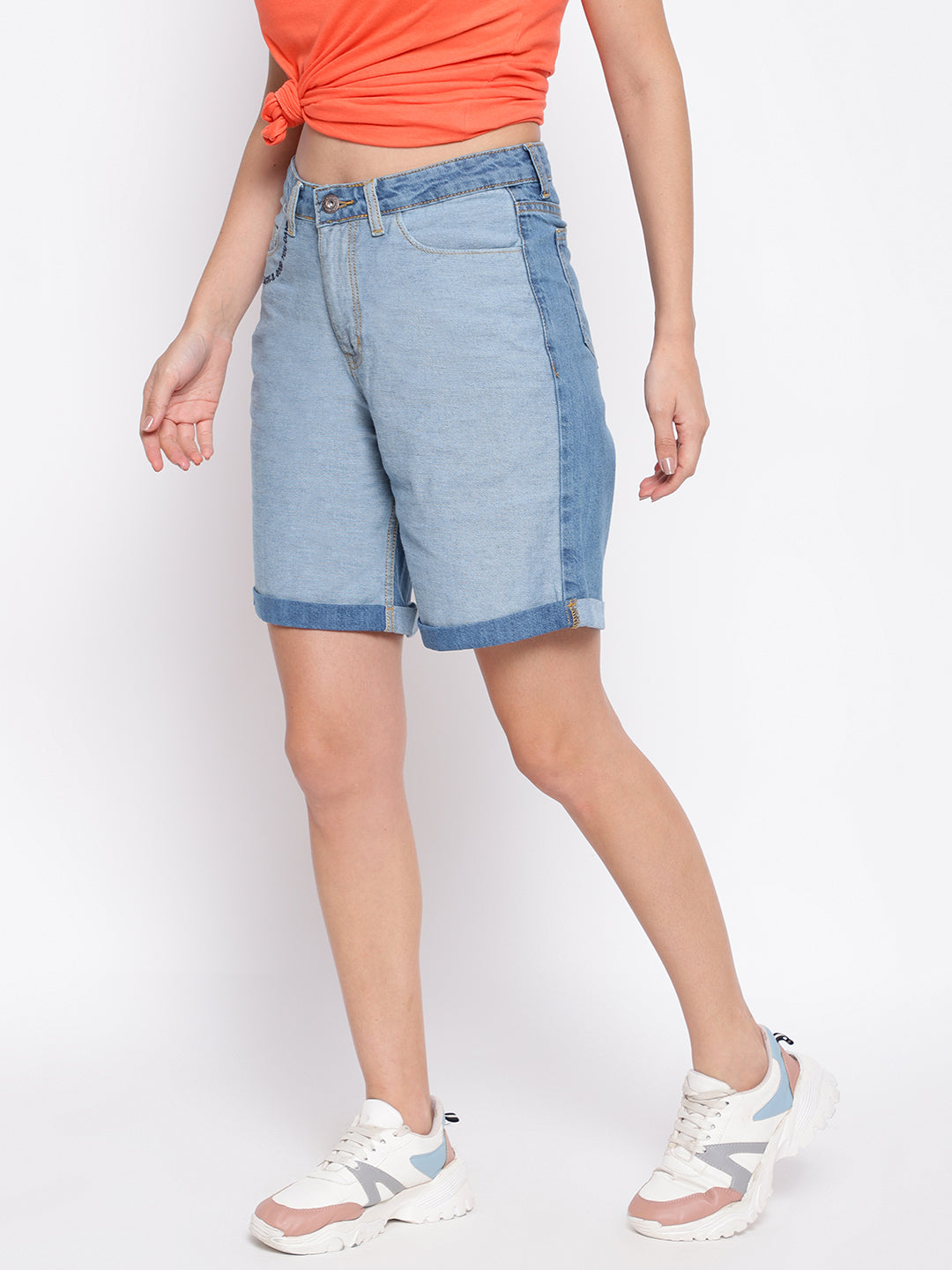 Light Blue Reversed Short