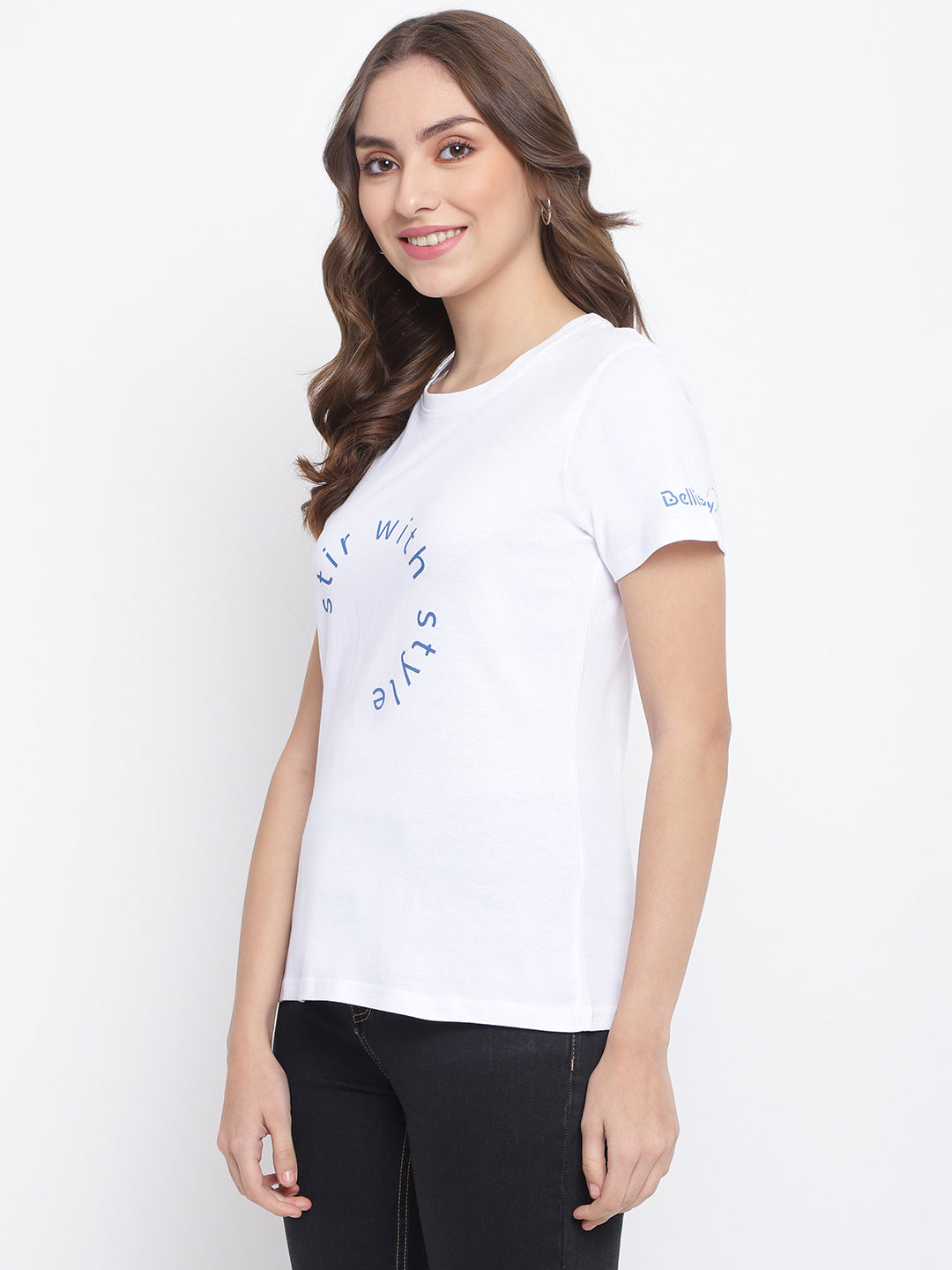 White Printed T-shirt