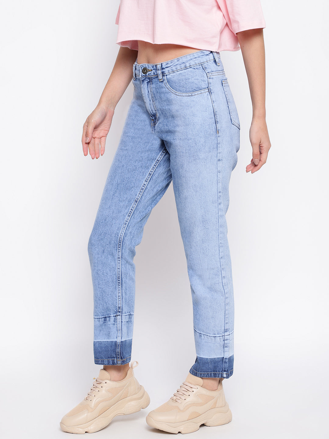 Light Blue Boyfriend Fit Jeans