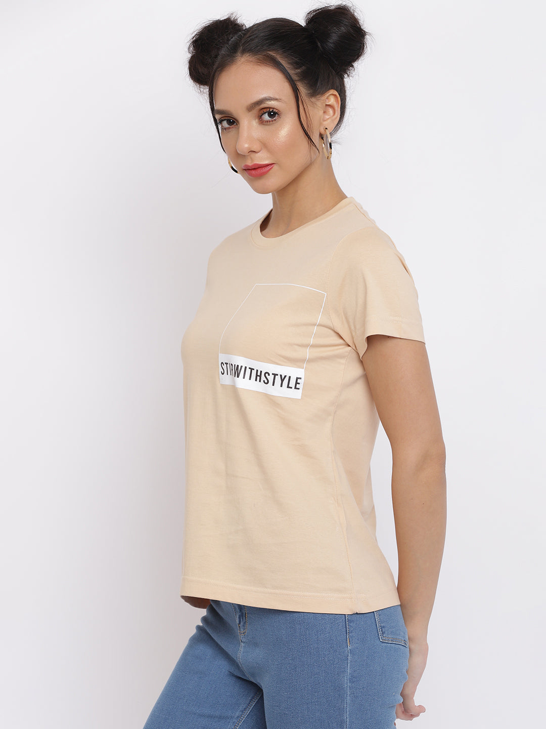 Women Tan Pantone T-shirt