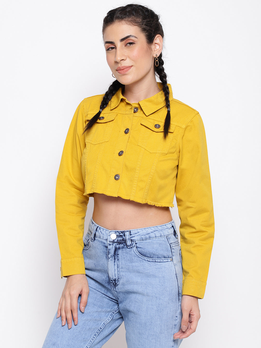 Mustard Cropped Jacket