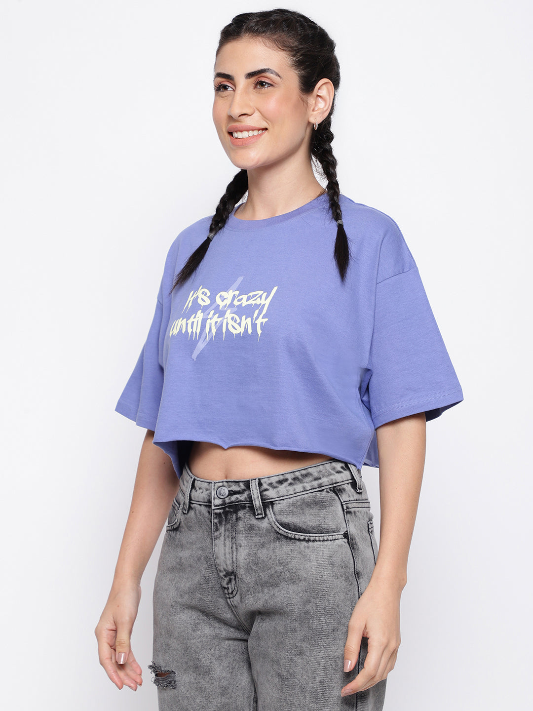 Purple oversized T-shirt