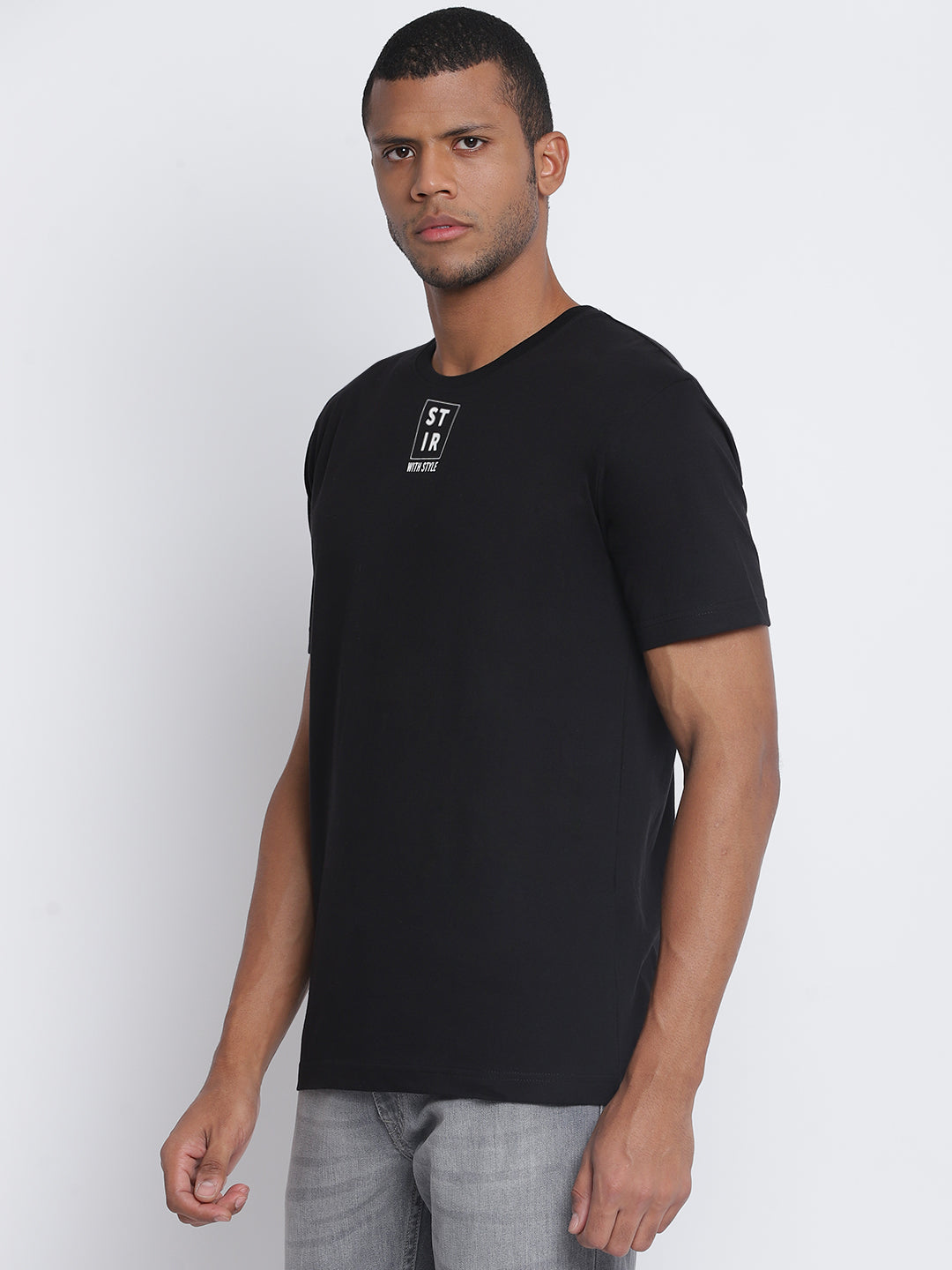 Men Black Pantone T-shirt
