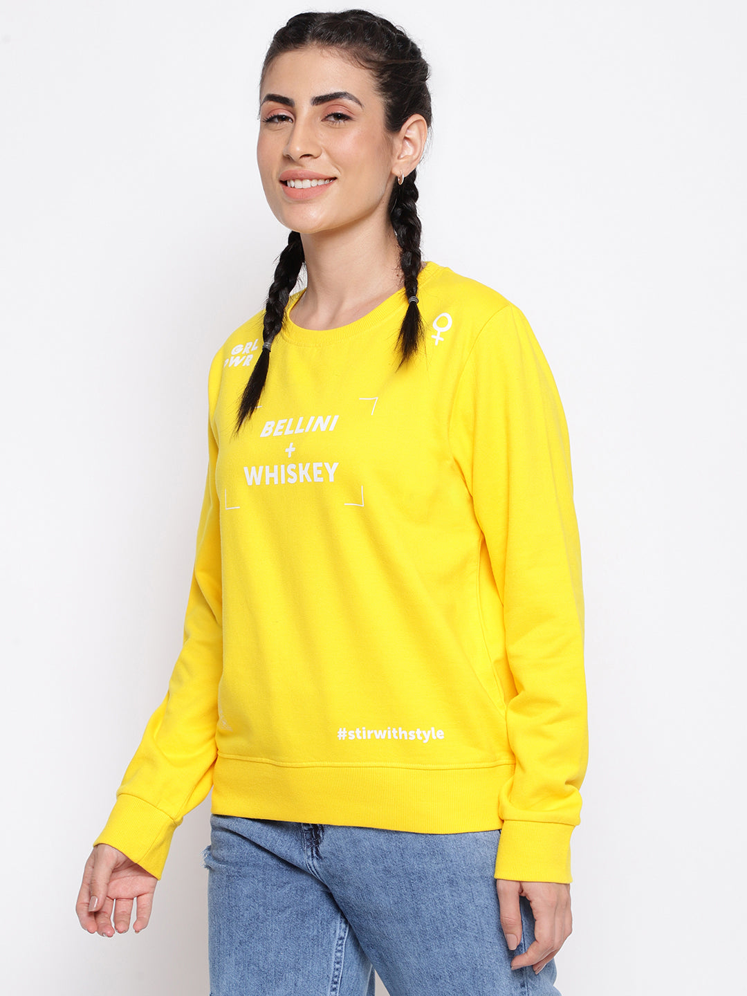 Yellow Cotton Sweatshirt