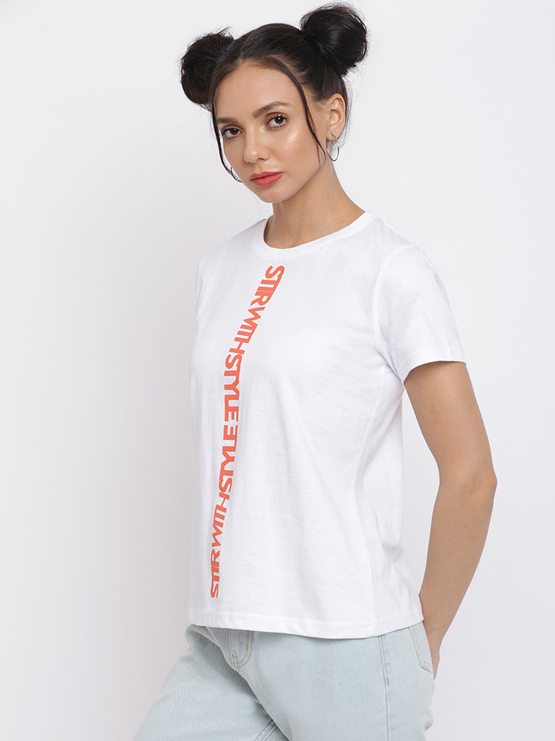 Women White Pantone T-shirt