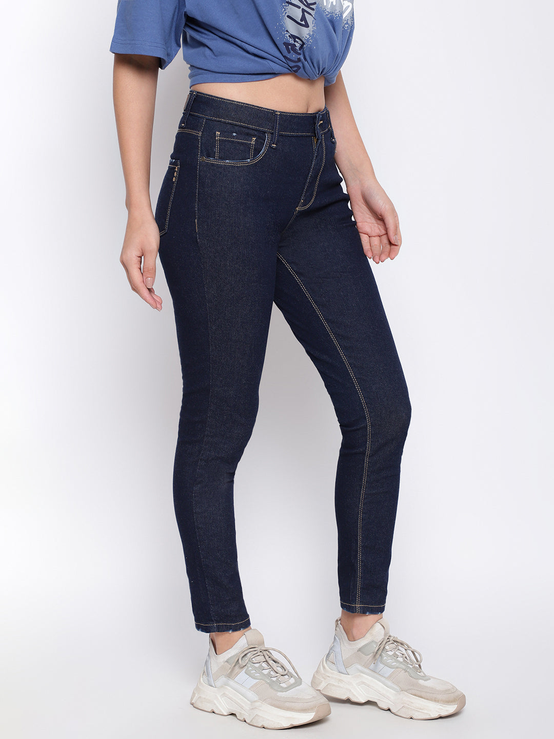 Dark Blue Slim Fit Jeans