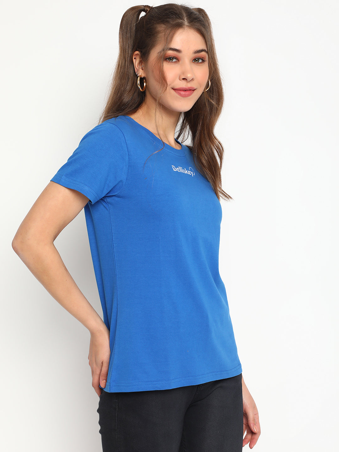 Blue Cotton T-shirt