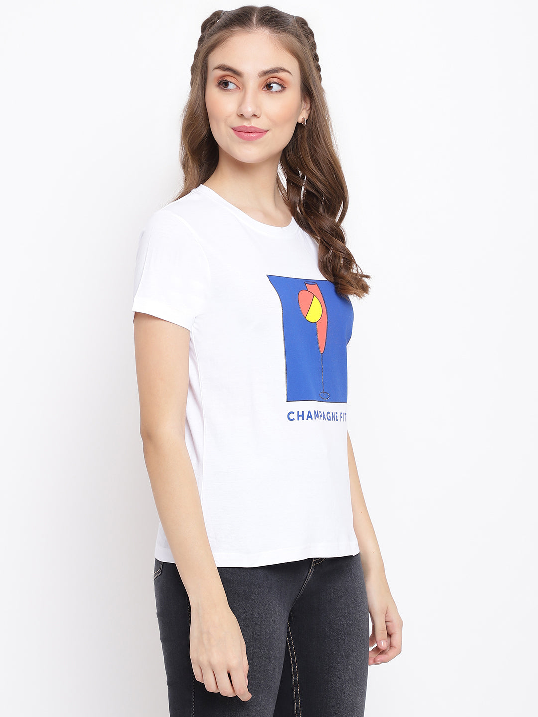 White Champagne Fit T-shirt