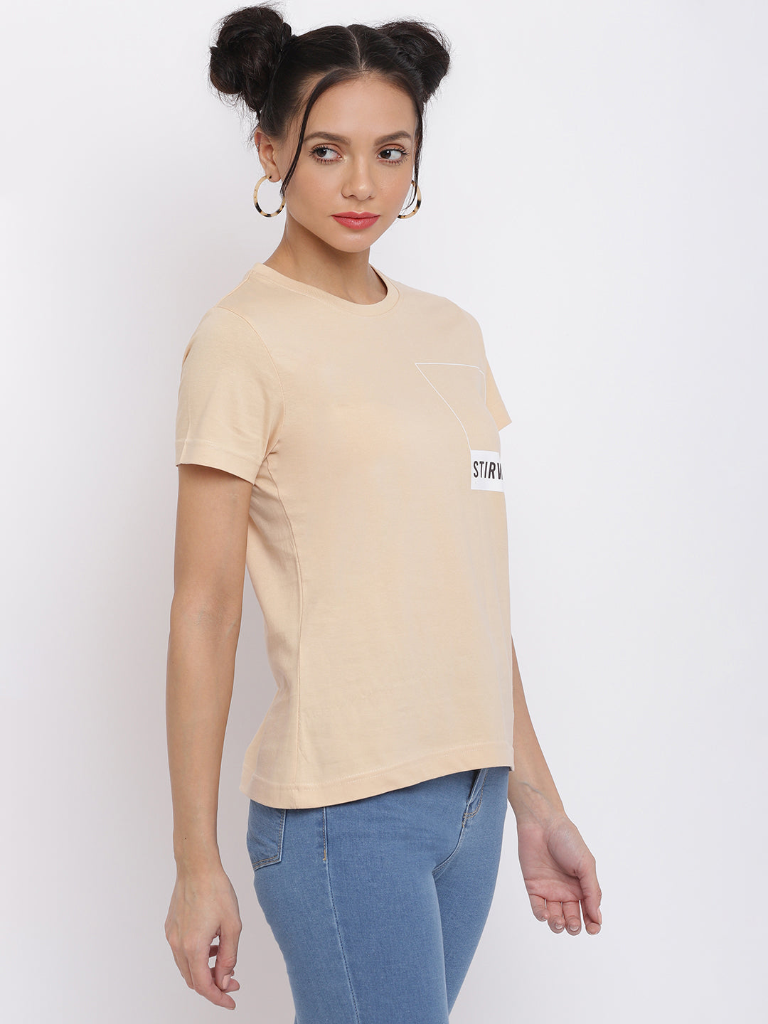 Women Tan Pantone T-shirt