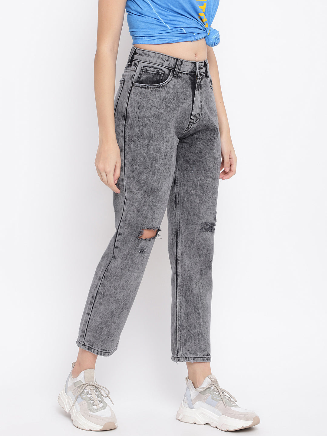 High Waist Mom Fit Denim Jeans