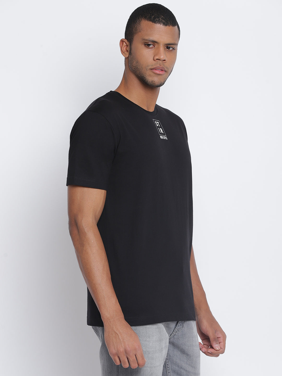 Men Black Pantone T-shirt