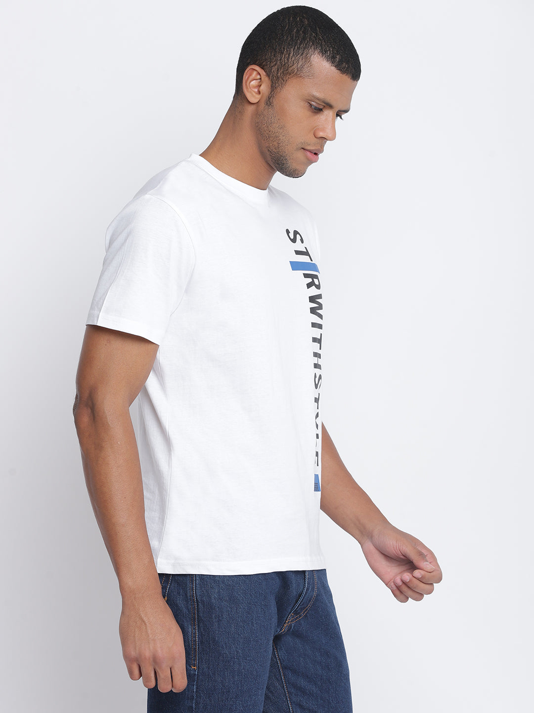 Men White Pantone T-shirt