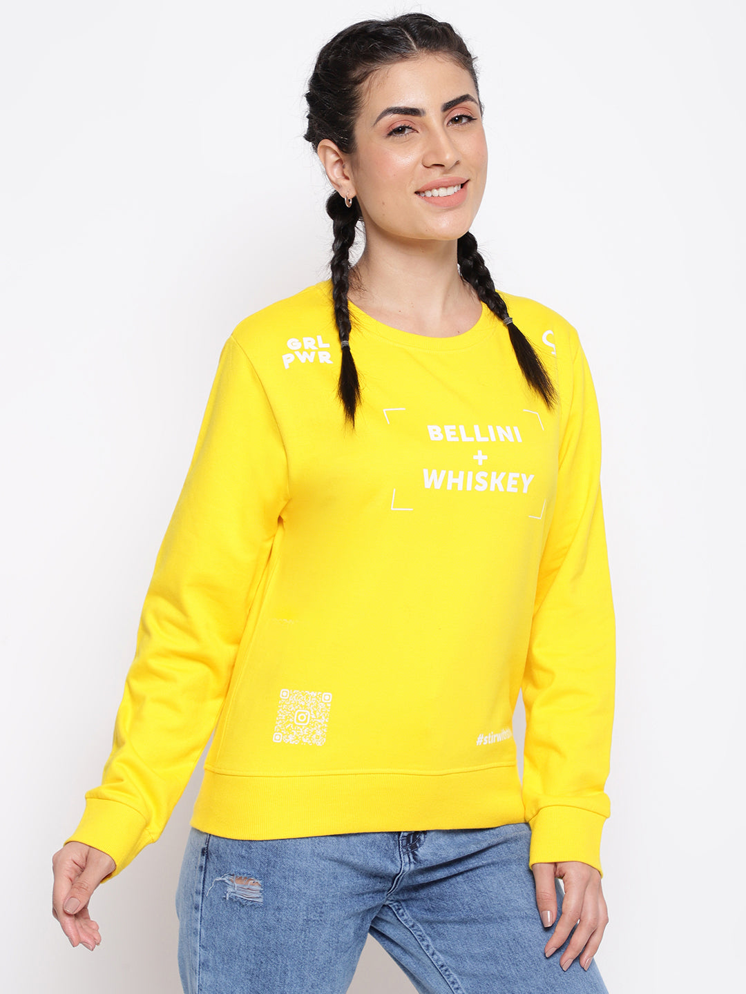 Yellow Cotton Sweatshirt