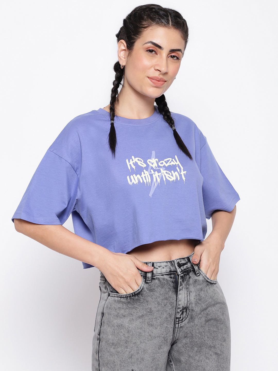 Purple oversized T-shirt