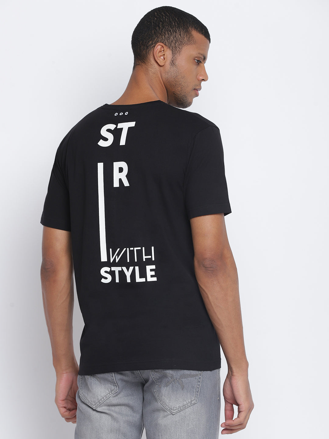 Men Black Pantone T-shirt