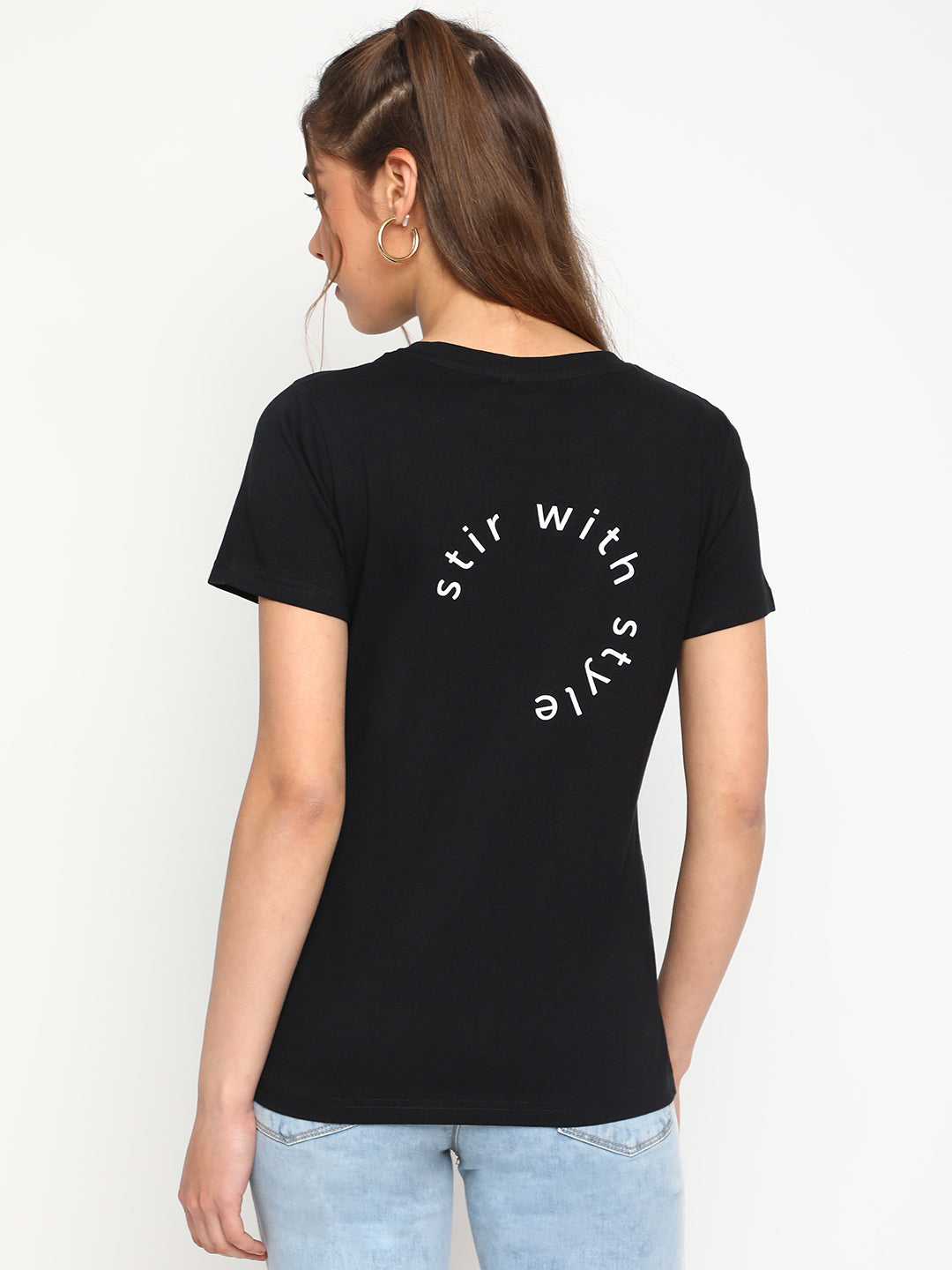 Black Cotton T-shirt