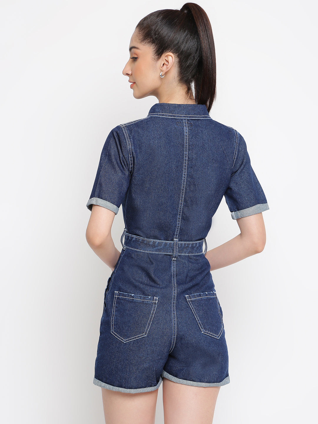 Denim Utility Playsuit